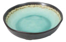 Pack Of 6 Crackle Green Midori Kannyu Round Flair Deep Plates Shallow Bowls 15oz