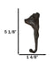 Pack Of 2 Cast Iron Farmhouse Rustic Pig Head Wall Coat Keys Leash Hats Hook