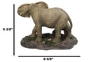 Safari Savanna Marching Troop Elephant Father and Calf in Jungle Figurine 8.75"L