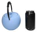 Pastel Blue Minimalistic Tilted Round Cast Iron Teapot 28oz Tea Pot With Handle