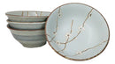 Set Of 4 Japan Made Sakura Cherry Blossoms Porcelain Ramen Soup Large Bowls 46oz