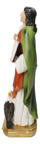Christian Apostle Of Jesus Saint John Evangelist with Eagle Figurine 8"H