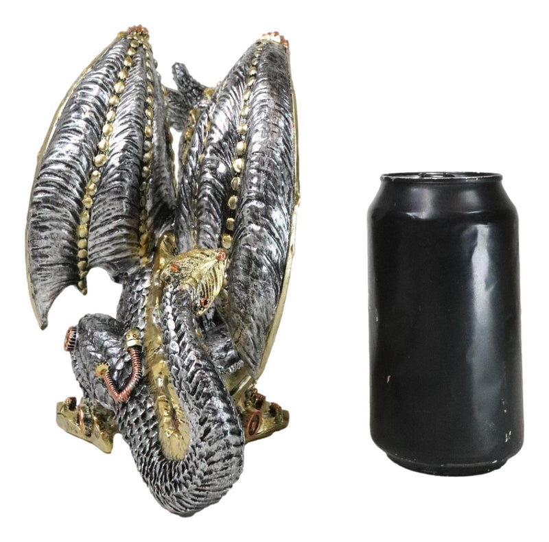 Geared Mechanical Look Steampunk Dragon Cyber Robot Decorative Sculpture