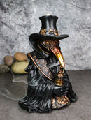 Bubonic Plague Doctor With Raven Mask Holding Potion Backflow Incense Burner