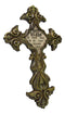 Rustic Southwestern Fleur De Lis Scrollwork God Bless A Friend Loves Wall Cross
