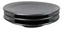 Pack Of 5 Ceramic Black Tetsu Kesho Collection Large Round Dinner Plates 10" D