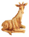 Ebros Safari Savannah Sitting Giraffe Statue 6.25"Tall Faux Wood Resin Wildlife Giraffe Figurine