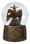 Occult Eliphaz Levi Sabbatic Goat Baphomet Solve Et Coagula Glitter Water Globe