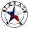 34" Oversized Western Patriotic Lone Star State Texas Metal Wall Circle Sign