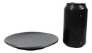 Set Of 5 Black Tetsu Kesho Round Appetizer Dessert Salad Ceramic Plates 6"D