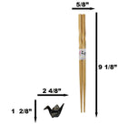 Blue And Black Seigaiha Artful Cranes Set of 2 Chopsticks And Ceramic Rests Set
