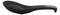 Pack of 6 Charcoal Grey Tone Hakumu Ceramic Asian Soup Spoons With Hook 5.75"L