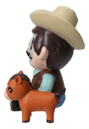 Furry Bones Cowboy Hillbilly the Skelly With Pony Skeleton Figurine Furrybones