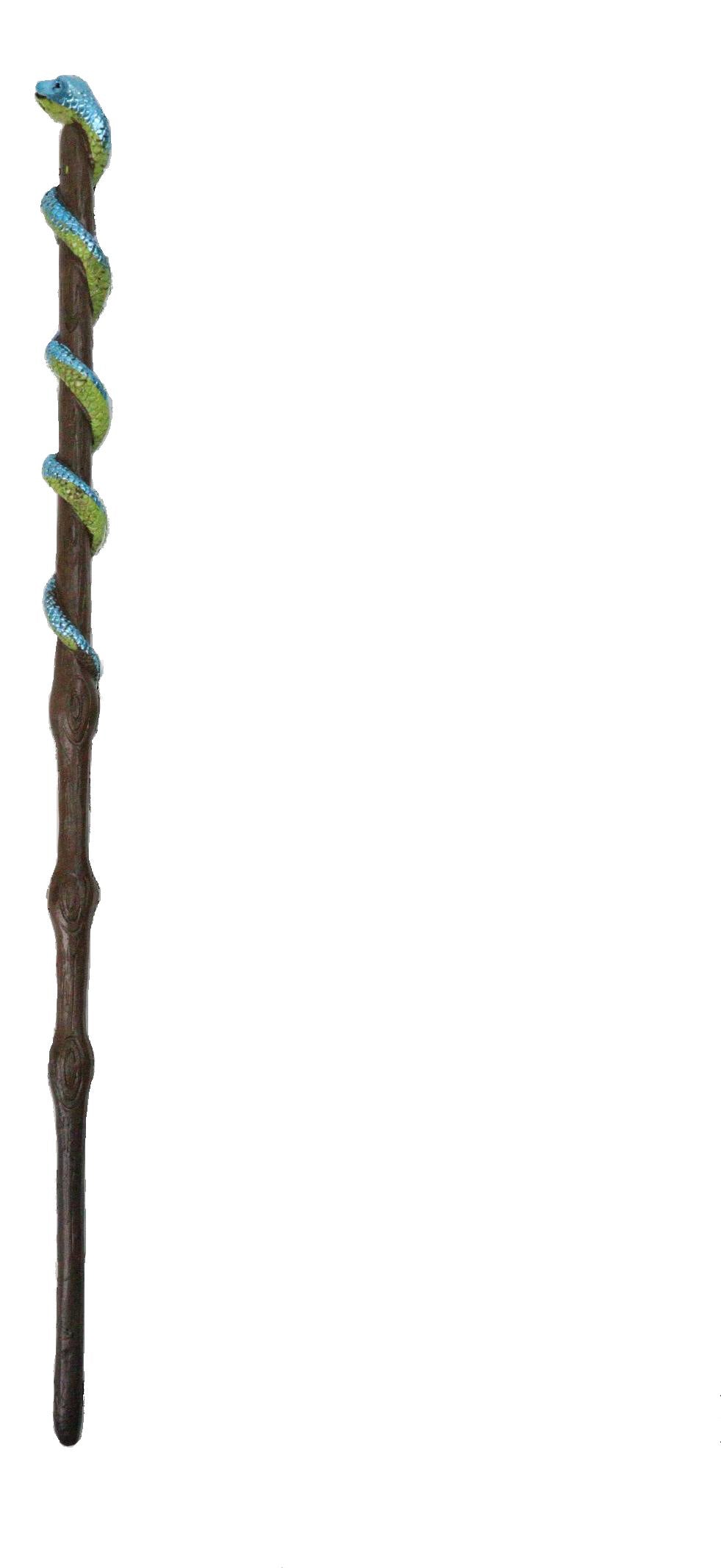 Wicca Witches Sorcery Coiled Serpent Snake On Branch Decor Magic Wand 14" Long