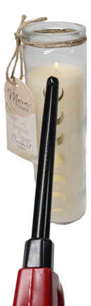 Pack of 2 Celestial Moon Phase Tube Candle Coconut Tall Candles In Glass Jar 8"H