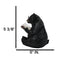 Rustic Forest Western Bookworm Black Bear with Glasses Reading Book Figurine
