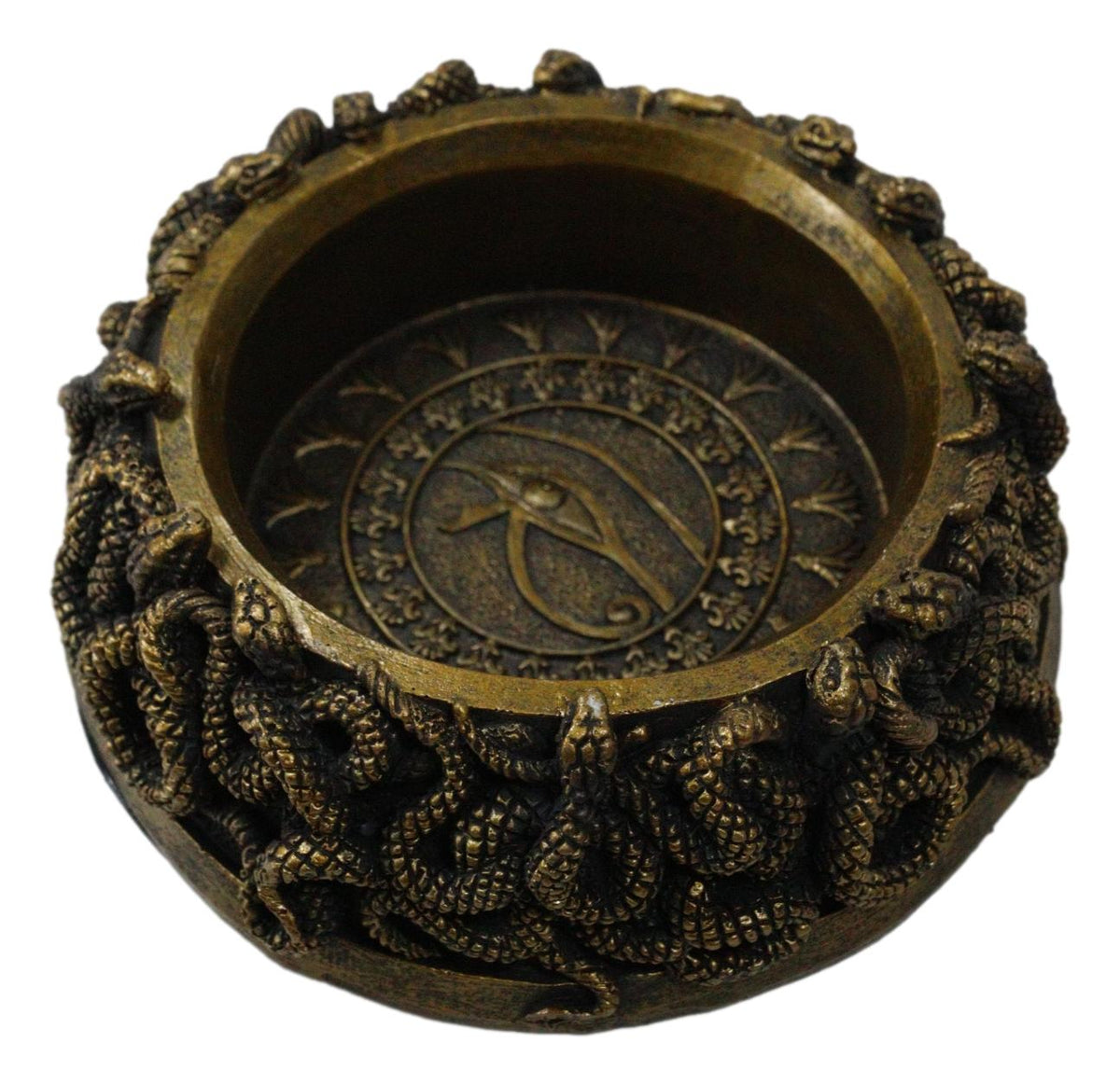 Wicca Occult Wadjet Eye of Horus Morphing Serpents Base Stand For Crystal Ball