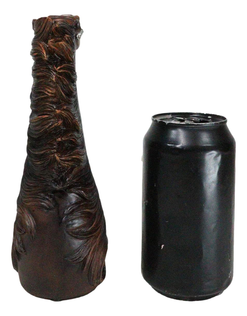 Rustic Western Country Chestnut Horse Decorative Vase Figurine Floral Planter