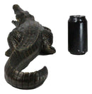 The Great Crocodile Baring Jaws And Razor Sharp Teeth Garden Accent Statue 23"L