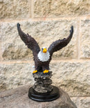American Bald Eagle with Open Wings Patriotic USA Home Office Figurine 8"H
