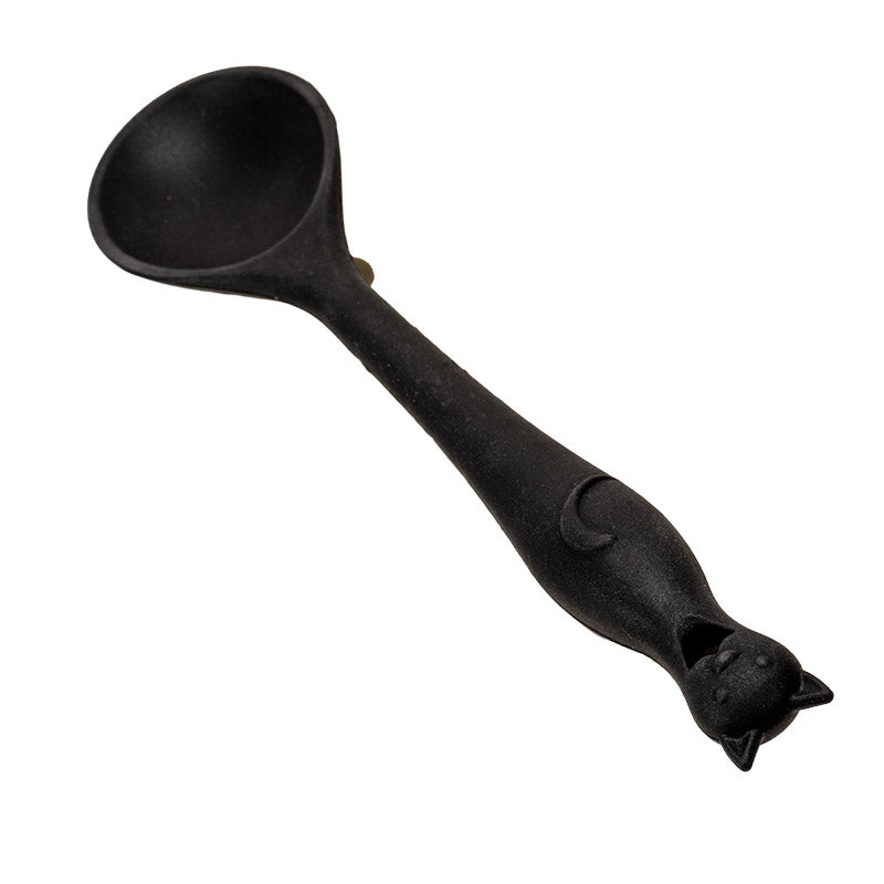 Wicca Gothic Witch Feline Cat Silicone Cooking Baking Chef Kitchen Utility Spoon - Ebros Gift