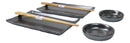 Tetsu Kesho Porcelain Sushi Plates Sauce Dishes Chopsticks Dinnerware Set For 2