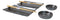 Tetsu Kesho Porcelain Sushi Plates Sauce Dishes Chopsticks Dinnerware Set For 2