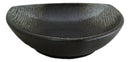 Set Of 5 Charcoal Grey Hakumu Ceramic Appetizer Salad Triangular Deep Plates