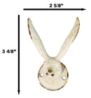 Pack Of 2 Antique White Pewter Cottage Bunny Rabbit Wall Coat Hat Leash Hooks