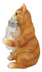 Ebros Orange Tabby Kitty Cat Hugging Spice Salt Pepper Shakers Holder 8.25"H