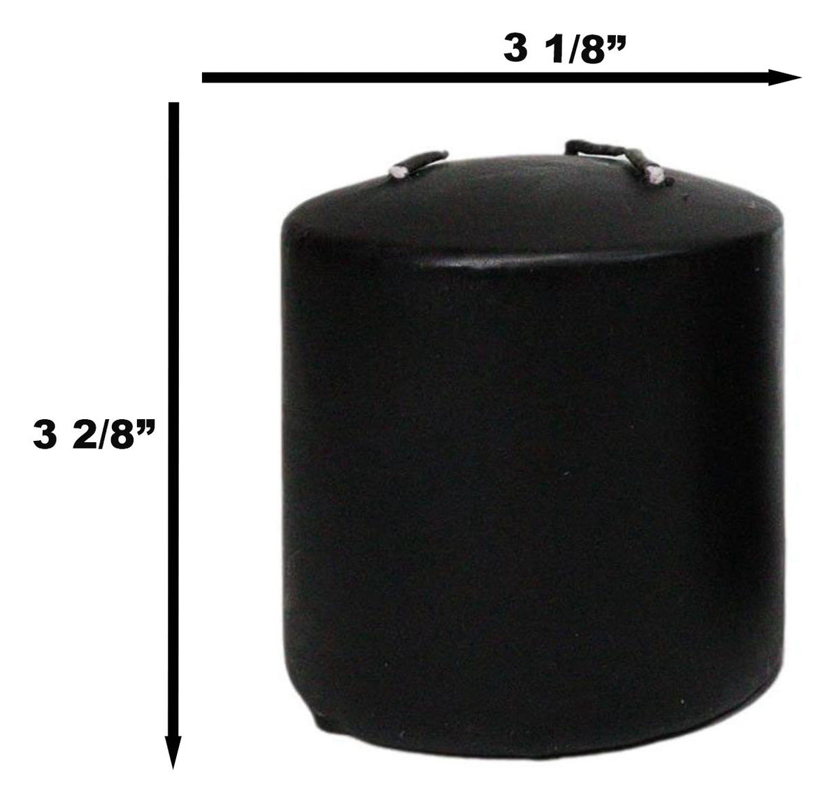 Set Of 2 Apothecary Wicca Vampire Tears Black Scented Pillar Candles Red Wax