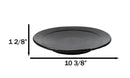 Pack Of 6 Kokuyo Black Minimalist Ceramic Round Lunch Dinner Entree Plates 10"D