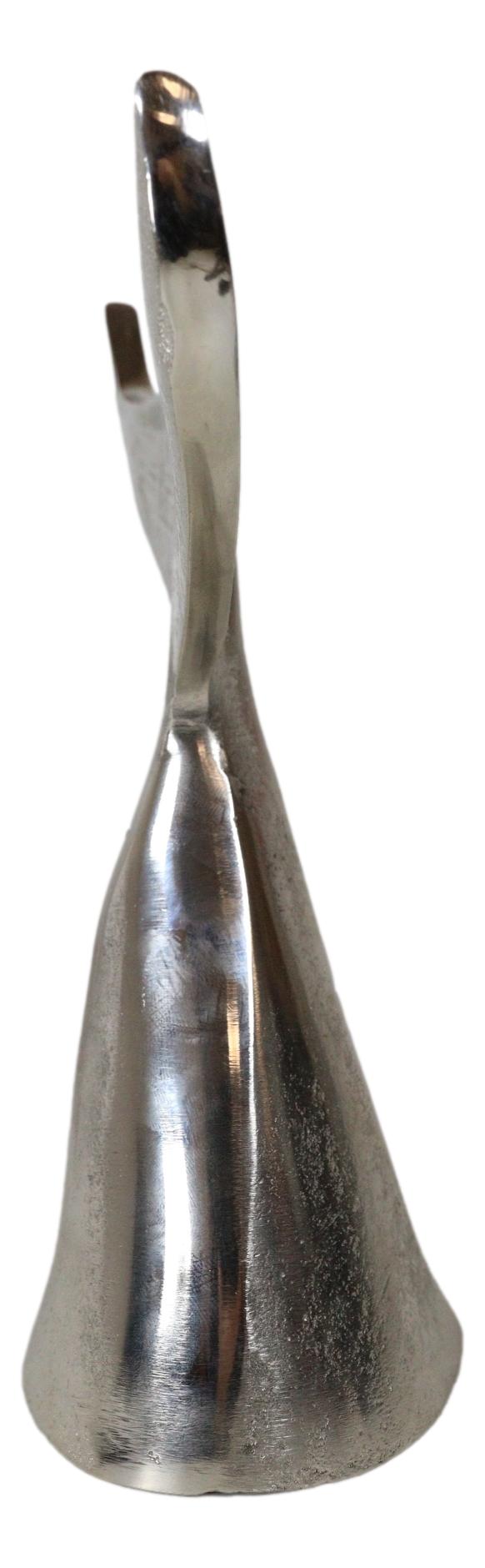 Rustic Vintage Aluminum Humpback Whale Tail Decorative Paperweight Figurine 7"H
