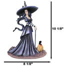 Amy Brown Halloween Pumpkin Gothic Ravenspell Crow Witch With Cane Figurine