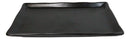 Pack of 6 Black Kokuyo Minimalist Wavy Rectangular Sushi Lunch Plates 7.75" L