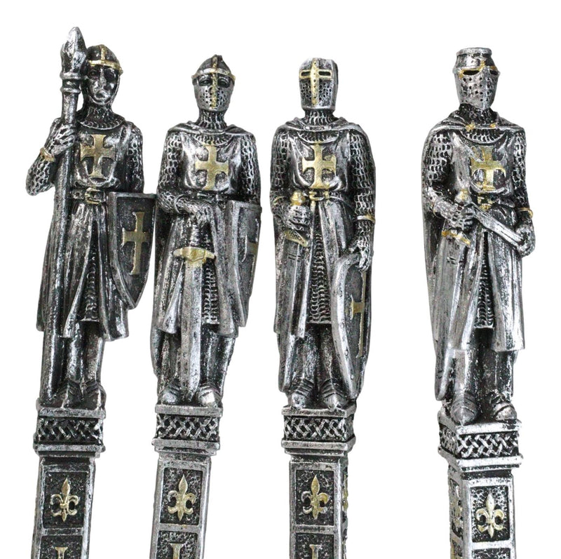 Set of 12 Medieval Crusader Templar Knights Of The Cross Le Fleur Writing Pens