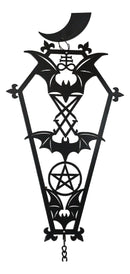 Macabre From The Crypt Vampire Coffin Moon Bats Spiral Wall Hanging Decoration
