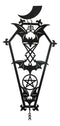 Macabre From The Crypt Vampire Coffin Moon Bats Spiral Wall Hanging Decoration