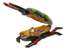 Green Stag Beetle Bug Enameled Pewter Austrian Crystals Trinket Jewelry Box