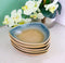 Set Of 5 Blue River Ao Nagashi Appetizer Salad Triangular Deep Serving Plates