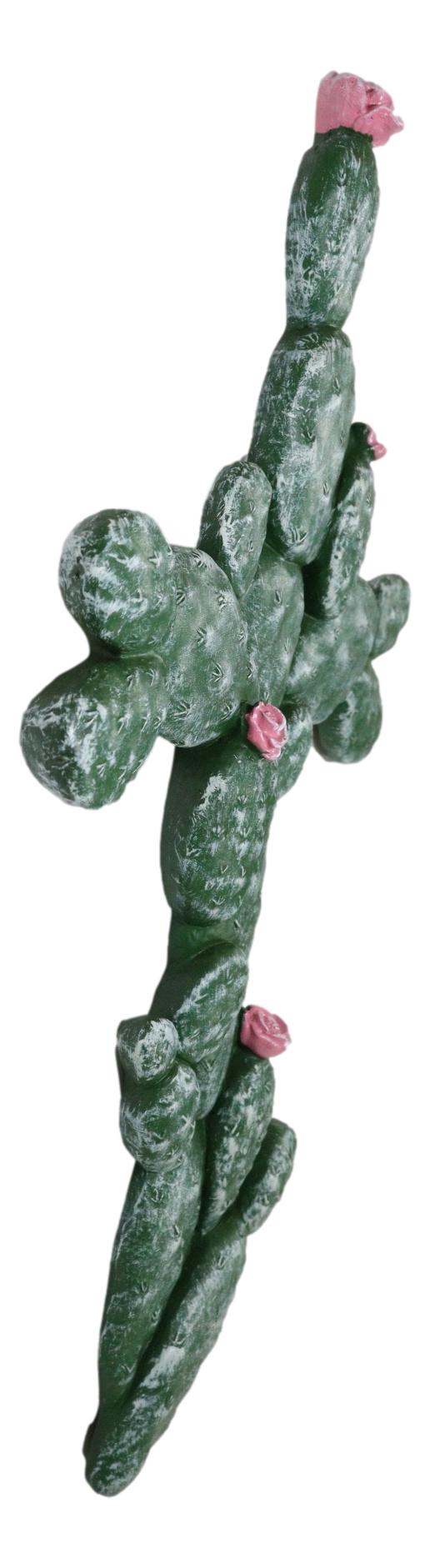 Western Southwest Flowering Saguaro Cactus Cacti Forest Wall Cross Decor Plaque