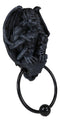 Gothic Guardian Winged Gargoyle Perching On Roof Pediment Door Knocker Figurine