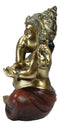 Vastu Hindu Elephant God Ganesha Ceremonial Ganapati Seated Figurine 10"H