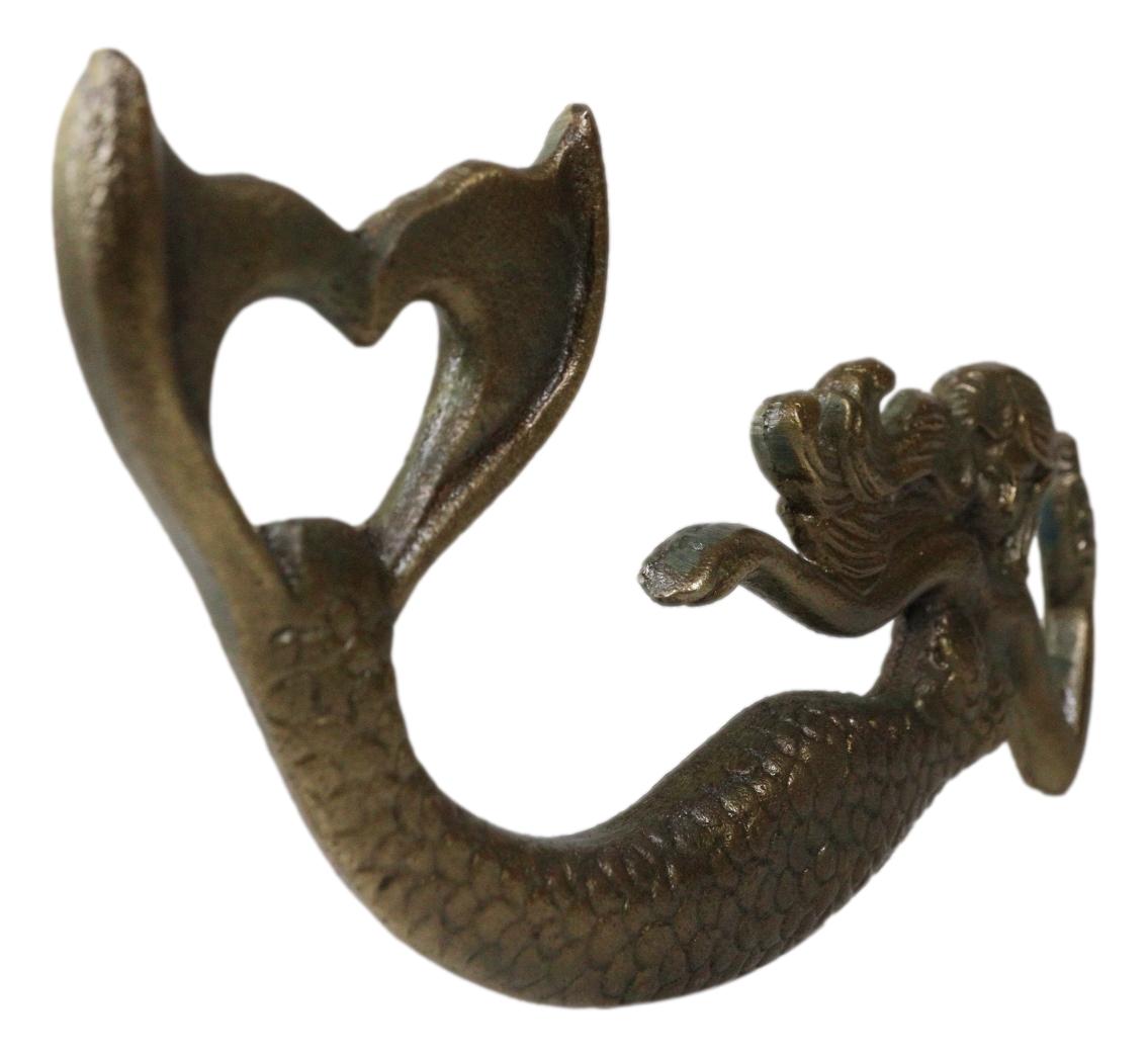 Rustic Cast Iron Metal Sea Coastal Siren Mermaid Hand Beer Bottle Cap Opener