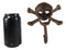Set of 2 Macabre Halloween Pirate Ghastly Skull Skeleton Crossed Bones Wall Hook