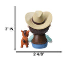 Furry Bones Cowboy Hillbilly the Skelly With Pony Skeleton Figurine Furrybones