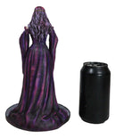 Fantasy Myths Legends Dragon Sorceress Witch With Scrying Crystal Ball Figurine