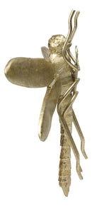 Small Gold Leaf Resin Modern Dragonfly Wall Sculpture Or Tabletop Decoration 7"