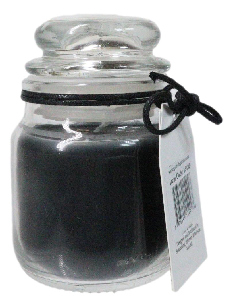 Set of 3 Wicca Halloween Ritual Black Opium Protection Spell Candle in Glass Jar