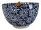 Blue Botanica Floral Blossoms 20Oz Donburi Ramen Soup Bowl With Chopsticks Set